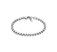 Fossil Bracciale da Uomo, Bracciale a catena in acciaio inossidabile, tutto impilato, Grigio (Grey)