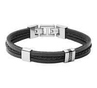 Fossil Bracciale Da Uomo In Pelle Vintage Jf03686040 - Bracciale