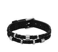 FOSSIL braccialetto Leather Essentials Bracelet Black