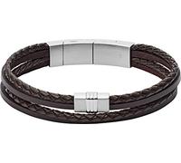 Fossil Braccialetto da uomo in pelle JF02934040