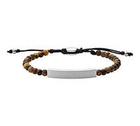 Fossil Bracciale Da Uomo Vintage Casual, Lunghezza: 170mm ~ 250mm Marrone Bracciale Semi-Prezioso, JF03176040