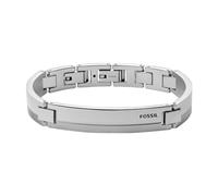Fossil Bracciale Da Uomo Vintage Casual, Lunghezza: 185mm+15mm, Larghezza: 9.7mm Bracciale In Acciaio Inossidabile Argento, JF03995040