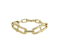 Fossil Bracciale Donna, Bracciale a catena in ottone Heritage, Oro/Bianco (Gold And White)