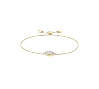 Fossil Bracciale donna in acciaio o ottone con chiusura a cursore, Oro brillante