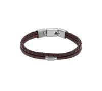 Fossil Bracciale Doppio Pelle Uomo Jf04702040 - Bracciale