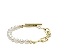 Fossil Bracciale Heritage Gold in acciaio inox JF04729710, Length: 198mm, Width: 30mm, Acciaio inossidabile, Senza Gemstone, Oro Pallido