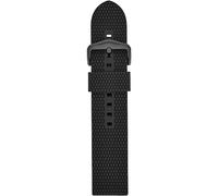 Fossil Bracciale in silicone da 22 mm da uomo, nero, S221430