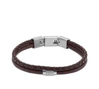 FOSSIL Braccialetto marrone scuro / argento, Taglia One Size
