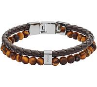 Fossil Bracciale Pelle Uomo JF03118040 - Bracciale