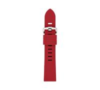 Fossil Bracciale Unisex in Silicone 20 mm, Rossa, Rosso