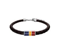 Fossil Everett Bracciale da Uomo in Pelle Marrone, JF05023040