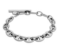 Fossil Heritage JA7244040 - Bracciale da donna in acciaio inossidabile, taglia unica, in acciaio inossidabile, non è una pietra preziosa, talla única, Acciaio inossidabile, Nessuna pietra preziosa, Argento Più Scuro