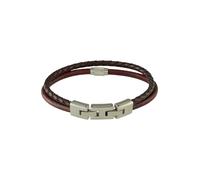 FOSSIL Braccialetto marrone scuro / argento, Taglia One Size
