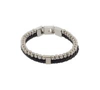 Fossil Bracciale Da Uomo, in acciaio inox color argento JF04855040, Eine Grösse, Acciaio inossidabile, Nessuna pietra preziosa, Argento Ardesia