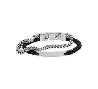FOSSIL braccialetto Vintage Casual Double-Strand Bracelet Black
