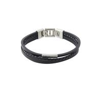 FOSSIL Braccialetto nero / argento Uomo FOSSIL One Size