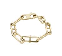 Fossil Bracciale da donna Heritage JF04234710 Acciaio inossidabile Chiusura a moschettone Tono oro