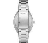 FOSSIL Orologio Breaker da uomo, movimento al quarzo a tre lancette con data e cinturino in acciaio inossidabile o silicone, Tono Argento E Blu