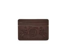 Fossil Bronson, Custodia per Tessere Uomo, Marrone Scuro, 10 cm L x 0.63 cm W x 7 cm H