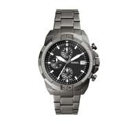 Fossil Bronson Watch for Men, Quartz Chronograph movement with Leather or Stainless steel Strap