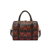 Fossil Carlie, Borsa Satchel Donna, Marrone, m