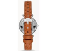 Fossil Orologio Carlie da donna, Movimento al quarzo a tre lancette con cinturino in pelle, Marrone chiaro