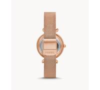 Fossil Carlie Watch for Women, Automatic movement with Stainless steel Mesh Strap