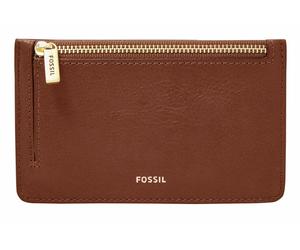 FOSSIL caso chiave Logan Zip Coin Brown