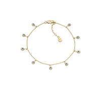 Fossil Cavigliera da donna in ottone con chiusura a moschettone, Oro e bianco