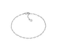 Fossil Cavigliera da donna in ottone con chiusura a moschettone, Tono argento