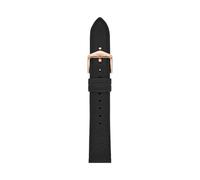 Fossil Cinturino da Donna, Pelle o Pelle Litehide da 18 mm, Nero