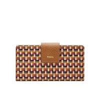Fossil Clutch con cinturino Logan da donna in tessuto rivestito di poliuretano, SL10057564