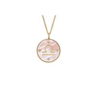 Fossil Collana Bilancia Placcata Oro Scritta Nelle Stelle Jf04844710 - Collana