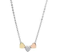 Fossil Collana Da Donna Con Motivi Vintage, Lunghezza 40,6 Cm, Estensione 5,1 Cm Collana In Acciaio Inossidabile Tricolore, JF02856998