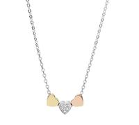 Fossil Collana Da Donna Con Motivi Vintage, Lunghezza 40,6 Cm, Estensione 5,1 Cm Collana In Acciaio Inossidabile Tricolore, JF02856998