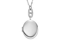 Fossil Collana da donna Collezione Locket Collana a catena in acciaio inossidabile, lunghezza: 400mm+50mm, JF04427040