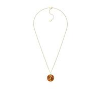 Fossil Collana da donna in argento sterling con chiusura a moschettone, Arancione