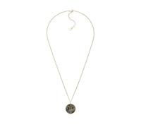 Fossil Collana da donna in argento sterling con chiusura a moschettone, Nero metallizzato