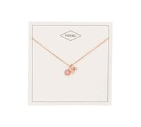 Fossil Collana Da Donna Personalizzata, Lunghezza Totale: 40 Cm + 5 Cm Di Estensione Della Catena In Acciaio Inossidabile Oro Rosa, JF03046791