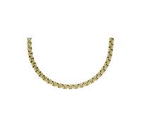 Fossil Collana da uomo, Collana a catena in acciaio inossidabile, tutta impilata, Oro (Gold)