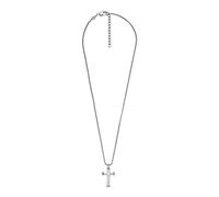 Fossil Collana Da Uomo, Lunghezza: 508mm+50.8mm, Larghezza: 16.8mm, Altezza: 31.8mm Collana In Acciaio Inossidabile, JF04401040, Argento Lucido