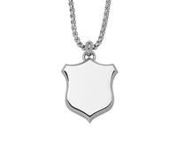 Fossil Collana da uomo Heritage, Collana con ciondolo in acciaio inox