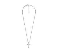 Fossil Collana uomo JF04401040 – Acciaio inox argento lucido, 508+50.8mm