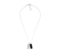 Fossil Collana da uomo in acciaio inossidabile con chiusura a moschettone Dog tag