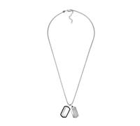 Fossil Collana Da Uomo Vintage Casual, L: 609,6 mm + 50,8 mm L: 14,2 mm Collana In Acciaio Inossidabile, JF03996040