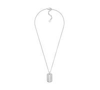 Fossil Knox JF04882040 - Collana da uomo in acciaio inox tono argento, Taglia unica, Acciaio inossidabile, Nessuna pietra preziosa