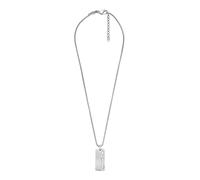 Fossil Collana Da Uomo, Lunghezza: 450mm+50mm, Larghezza: 12.7mm, Altezza: 30.3mm Collana In Acciaio Inossidabile, JF04211040, Argento Chiaro
