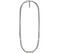 Fossil Collana Da Uomo, Lunghezza Totale: 45,72Cm + 5,6Cm Oro, Argento Collana In Acciaio Inossidabile, JF04145998, Argento Metallizzato