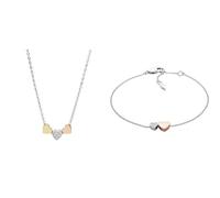 Fossil Collana Donna con Cinturino in Acciaio Inossidabile JF02856998 Bracciale Donna con Cinturino in Acciaio Inossidabile
