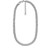 Fossil Collana da Uomo, Catena in Acciaio Inossidabile, D'argento, Tono Argento